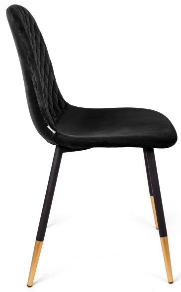 Stolička NOIR zamatová čierna SS22 933466