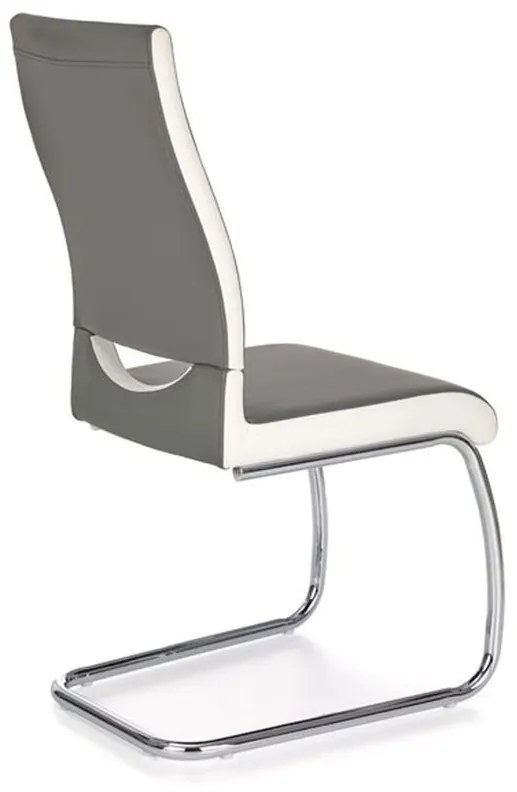 Halmar Jedálenská stolička K259, sivo-biela