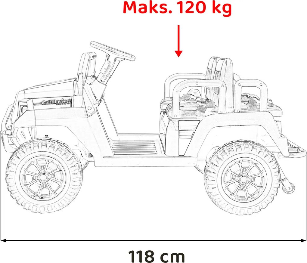 Ramiz Champion 4-miestny kočík zelený