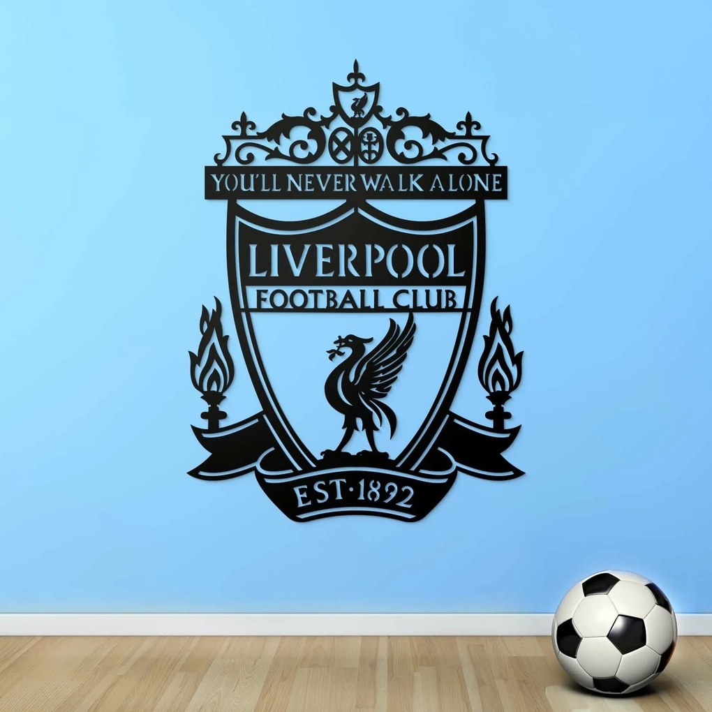 DUBLEZ | Drevené logo klubu na stenu - Liverpool