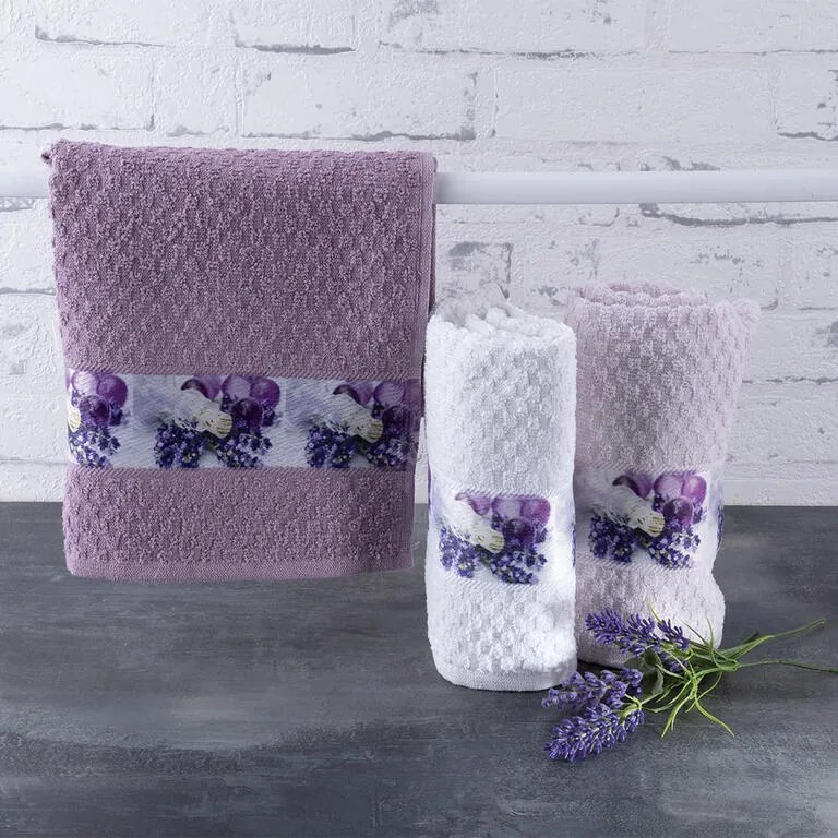 Kuchynské froté utierky LEVANDUĽA 40 x 70 cm 3 ks