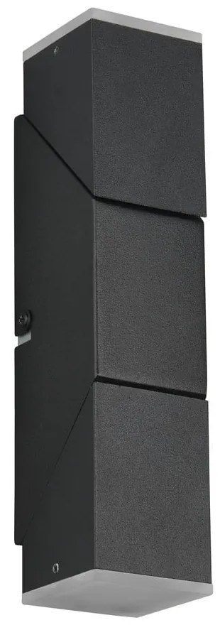 Matne čierne LED nástenné svietidlo Raglan – Trio