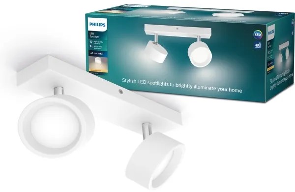 Philips - LED Bodové svietidlo BRACIA 2xLED/5,5W/230V biela