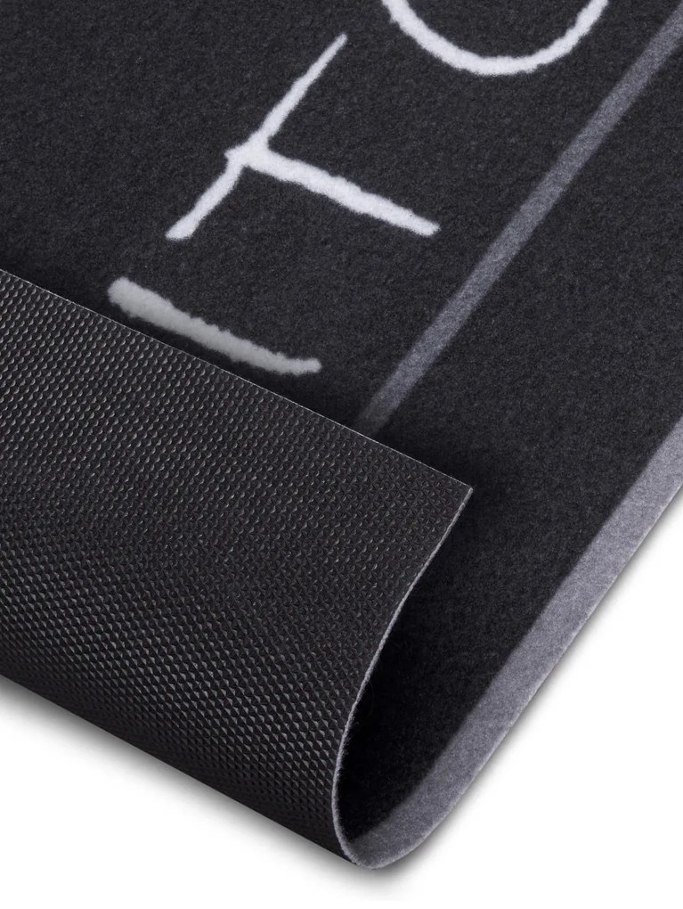 Hanse Home, Koberec behúň Cook & Clean 105725 Black White, 50x150, šedá, kuchyňa