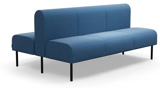 Modulárna pohovka VARIETY, 3 miestna, double, látka Pod CS, modrá