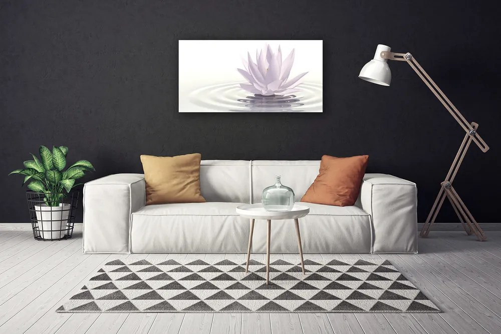 Obraz na plátne Kvet voda umenie 100x50 cm