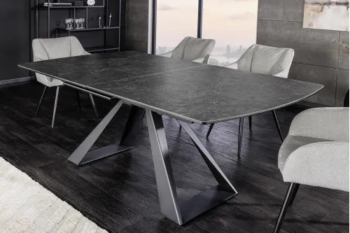 Rozkladací jedálenský stôl 40648 180/230 x 90cm Anthracite Ceramik - Komfort-nábytok
