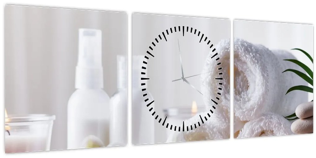 Obraz - Spa (s hodinami) (90x30 cm)