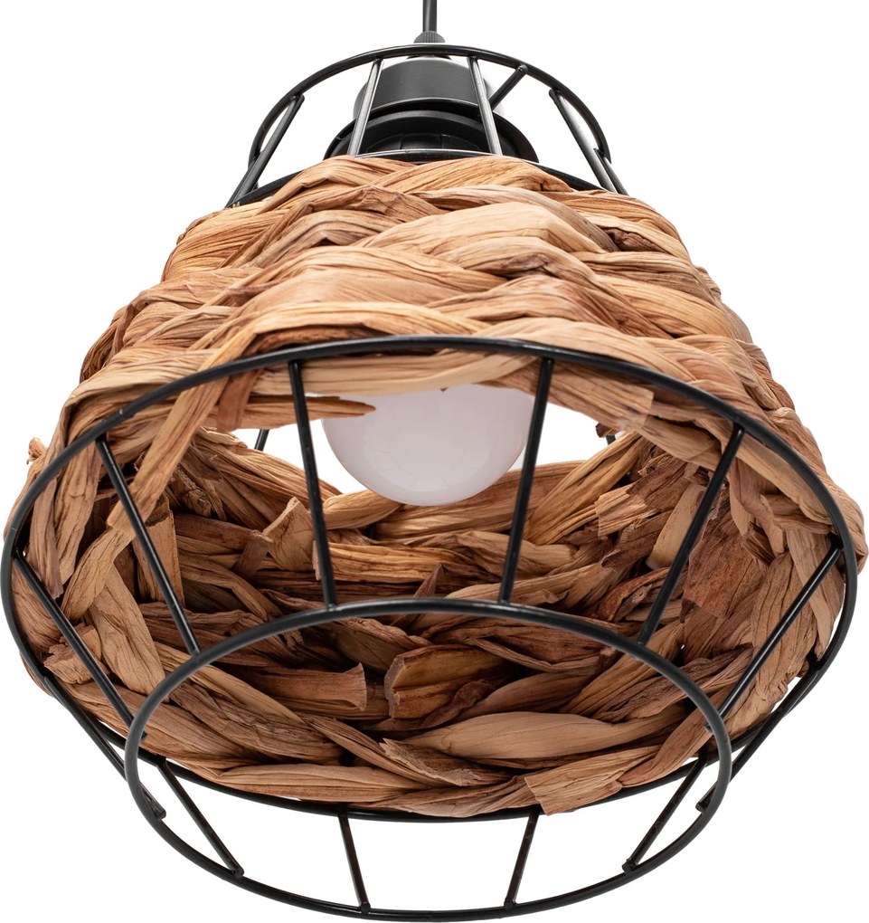 Toolight - Stropné svietidlo E27 60W APP989-1CP, hnedá-čierna, OSW-01047