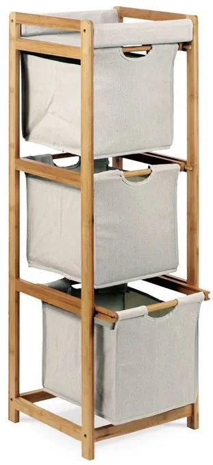 BONTEC Regál, masív, šedá, DR-012-3 Farba: Šedá