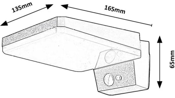 Rabalux 77078 - LED solárne nástenné svietidlo LASSET LED/4,4W/3,7V IP54 čierne