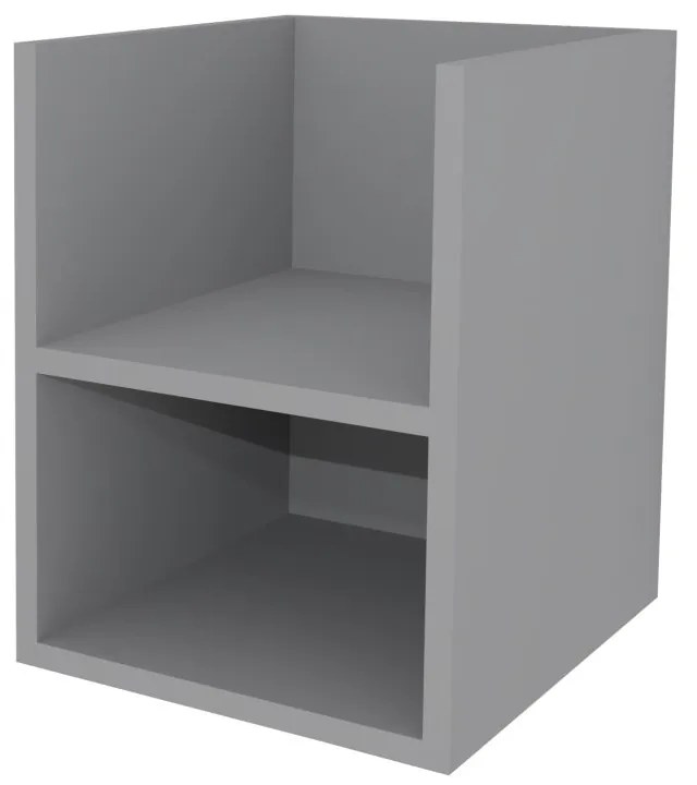 Mereo, Mereo Aira, kúpeľňová skrinka 40 cm, spodná, Multidecor, Šedá supermat, MER-CN795SSEDA