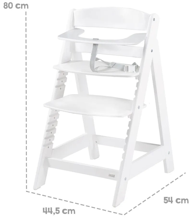 Biela jedálenská stolička Luxe – Roba