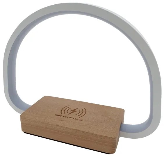 LED Stolná lampa s bezdrôtovým nabíjaním LED/10W/5V 3000-7000K