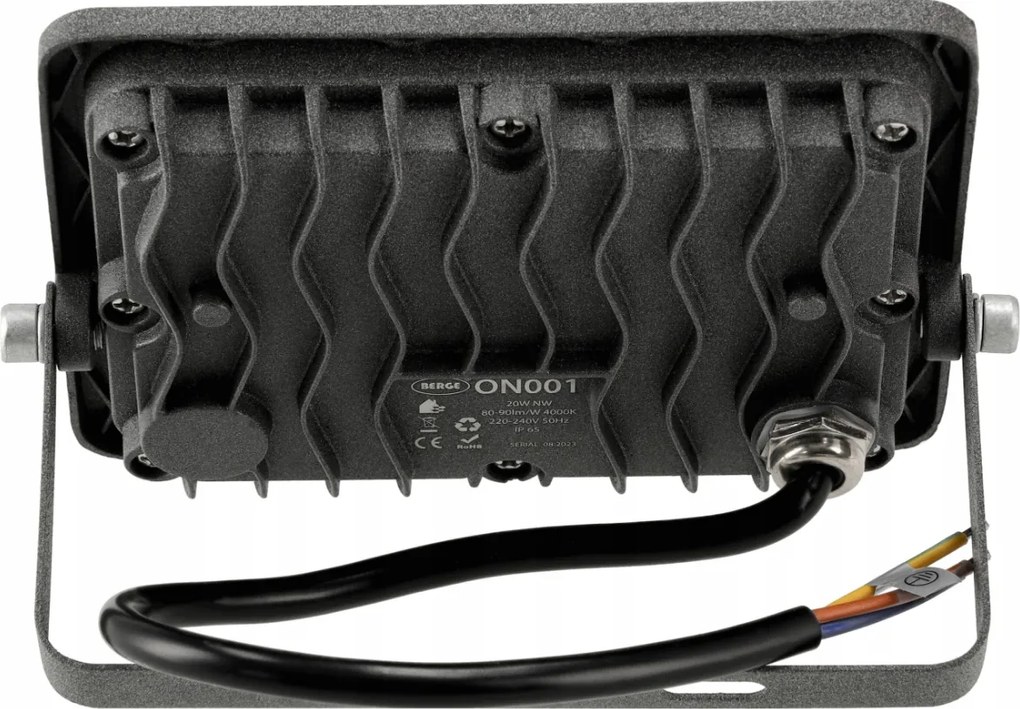 SADA HALOGENOVÝ LED ROZSVETL 20W VODONEPROPUSTNÝ VONKAJŠÍ IP65 + STOJÁT