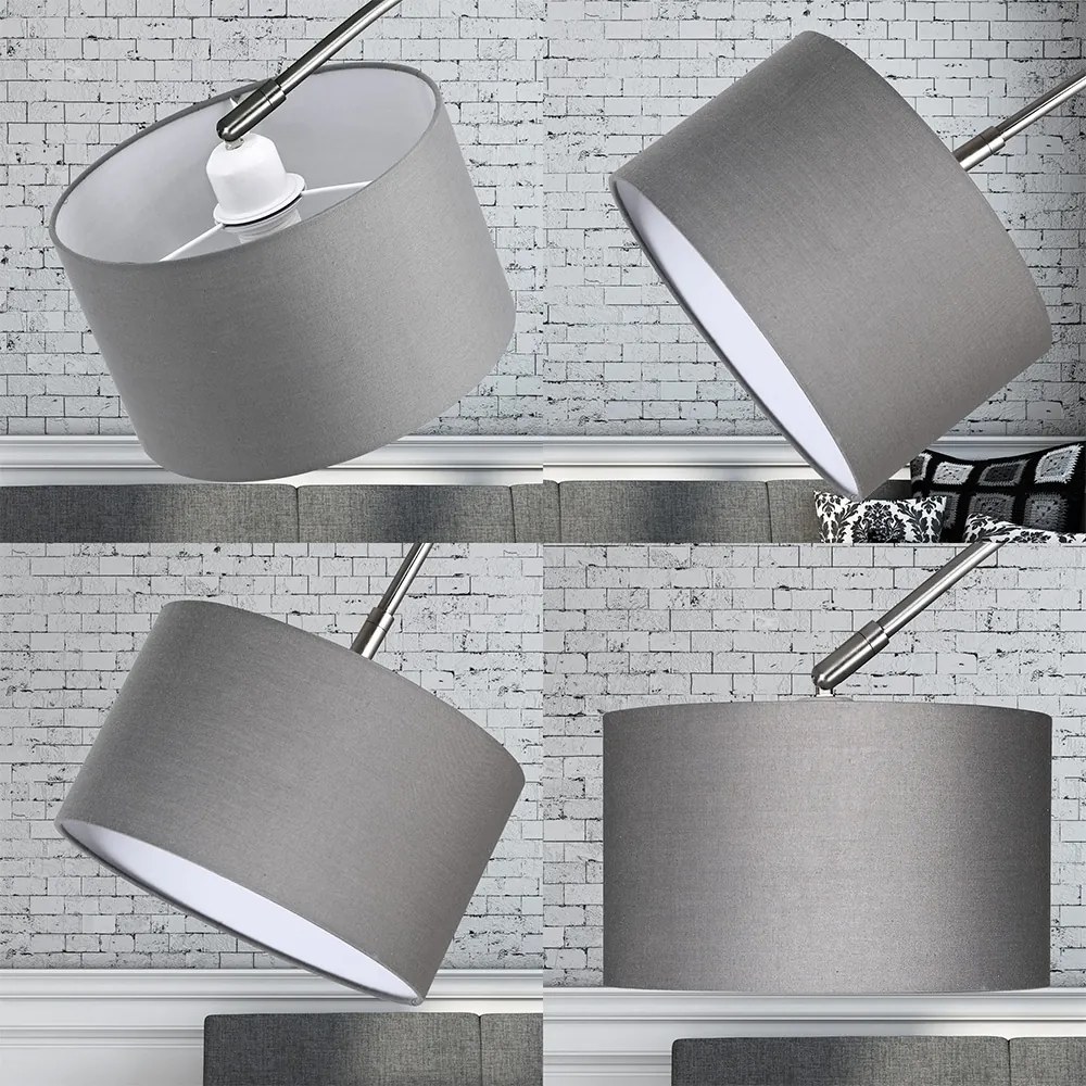 InternetovaZahrada Oblúková stojanová lampa s mramorovou základňou
