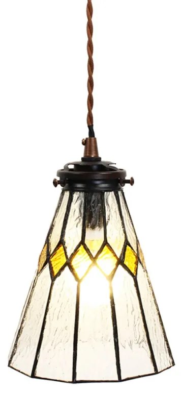 Stropná tiffany lampa vitráž Ø15*115