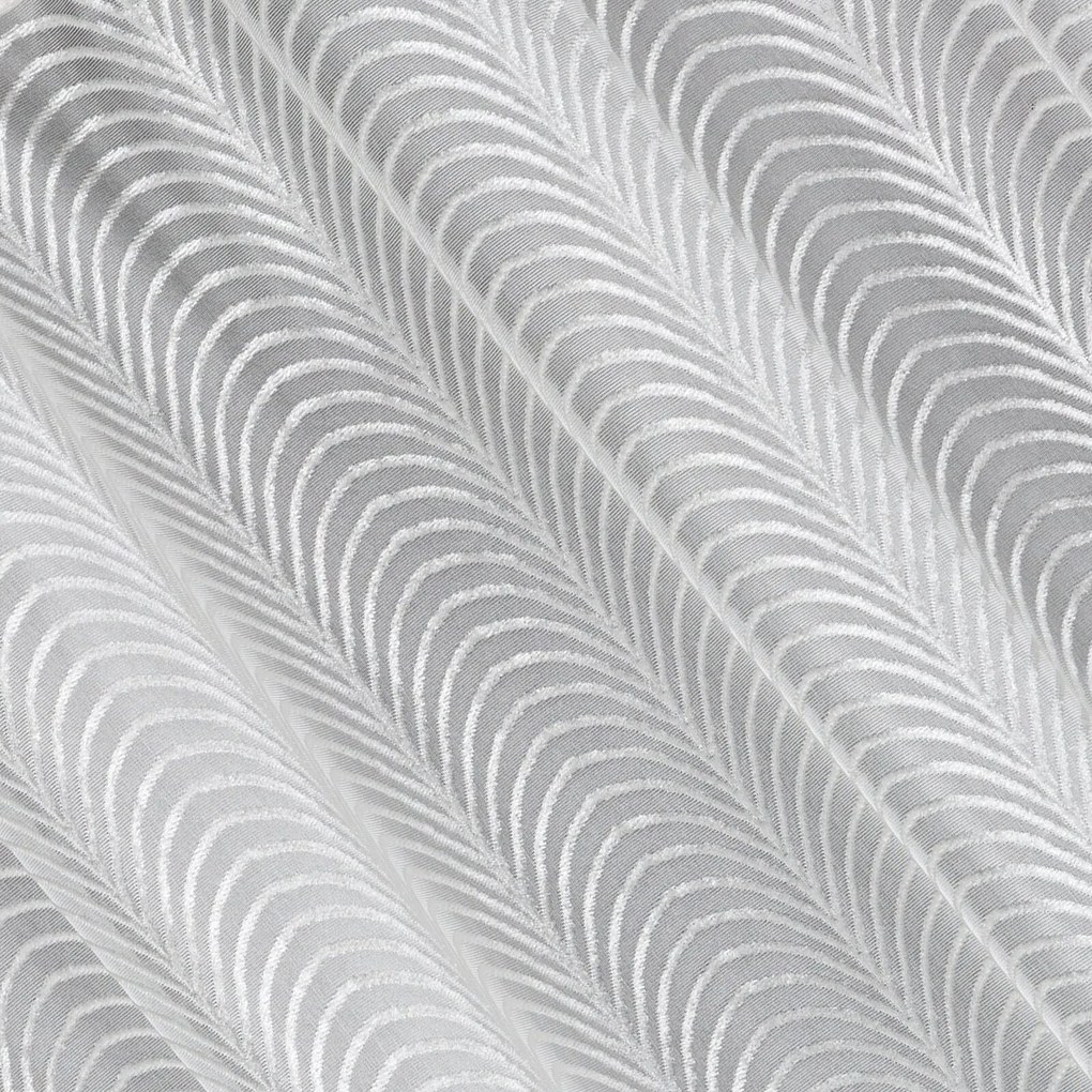 ZÁVES NA KRÚŽKOCH KAMILA 140X250 CM BIELA