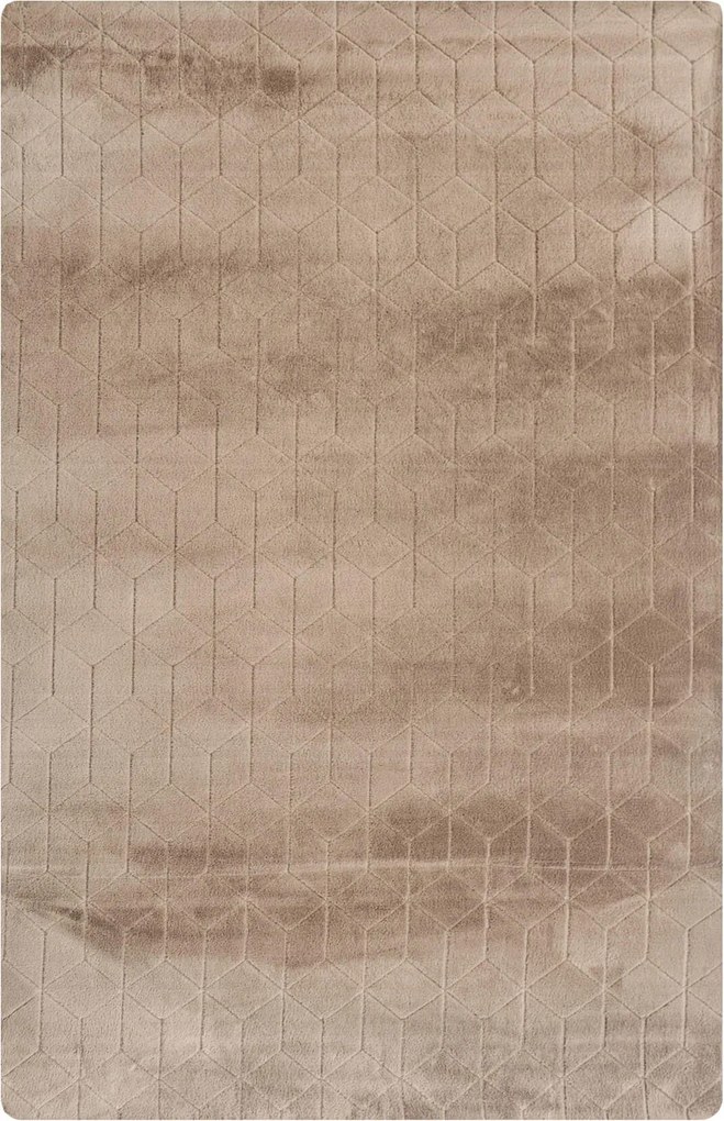 TZ Béžový obdĺžnikový koberec 3D Rabbit Rozmer: 120x170