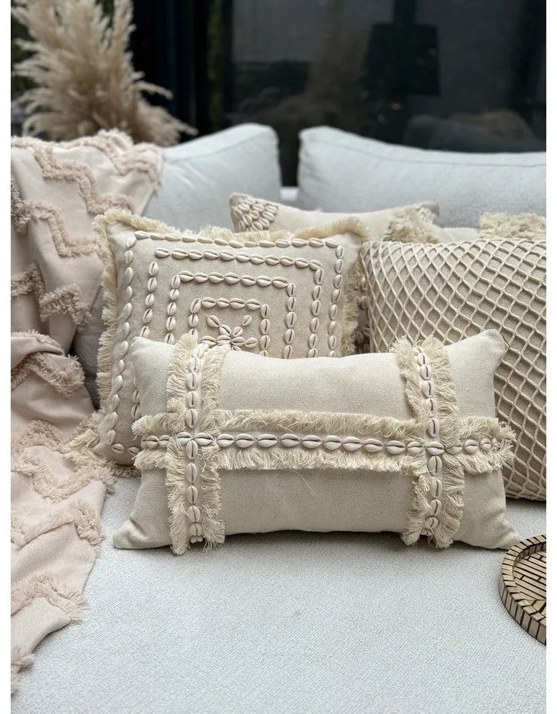 Bavlnená obliečka na vankúš 30x50 cm Seashells – Mioli Decor