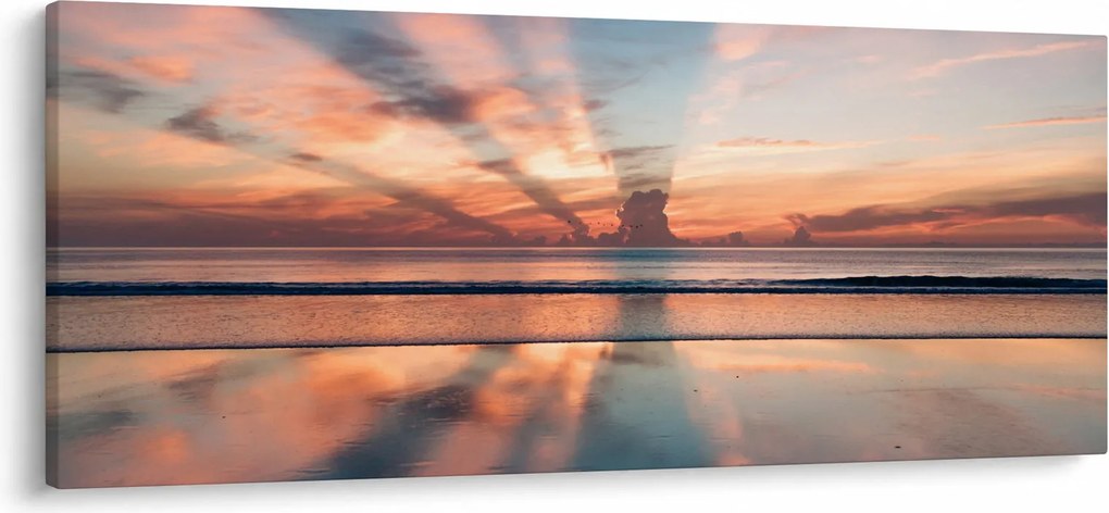 Obraz slnečných lúčov nad Daytonskú pláži (120x50 cm)
