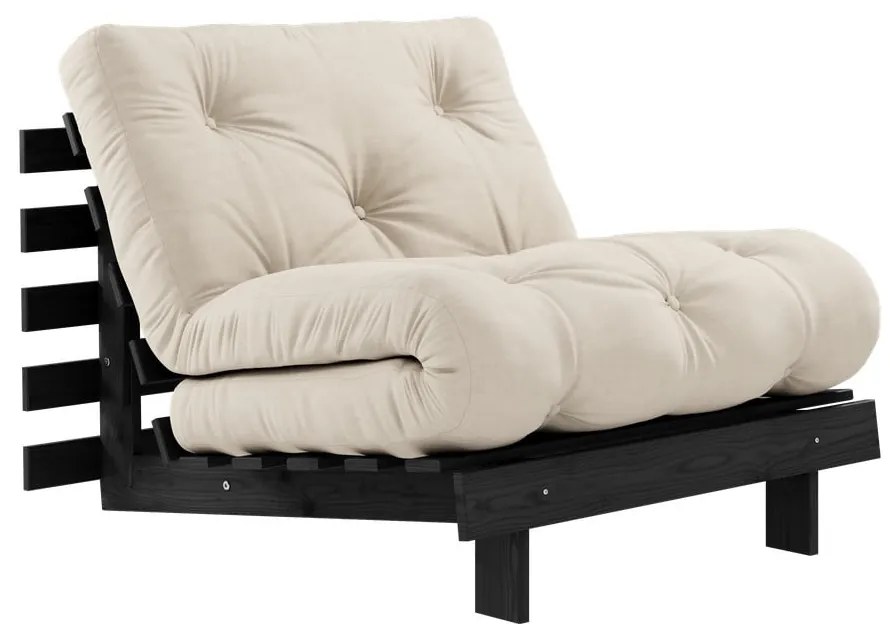 Béžové kreslo Roots Black Night – Karup Design