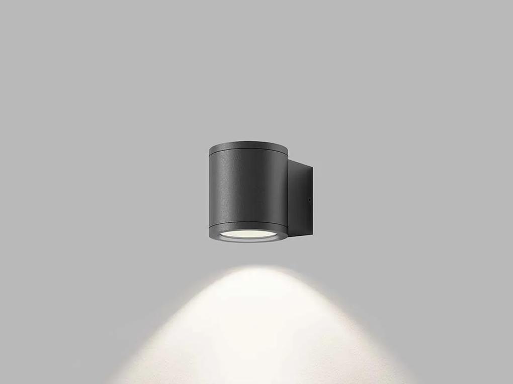 LED2 Vonkajšie nástenné osvetlenie MIDO, GU10, 35W, okrúhle, antracitové, IP54