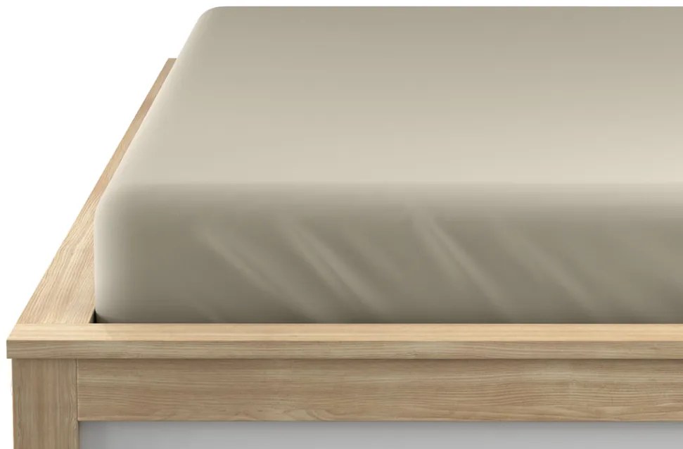 Napínacia plachta z mikrovlákna piesková 160 x 200 cm