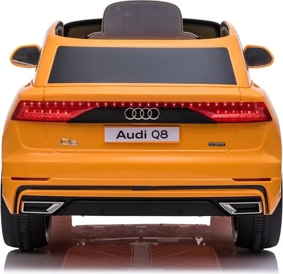 LEAN CARS Audi Q8 batéria auto JJ2066 žltá lakovaná