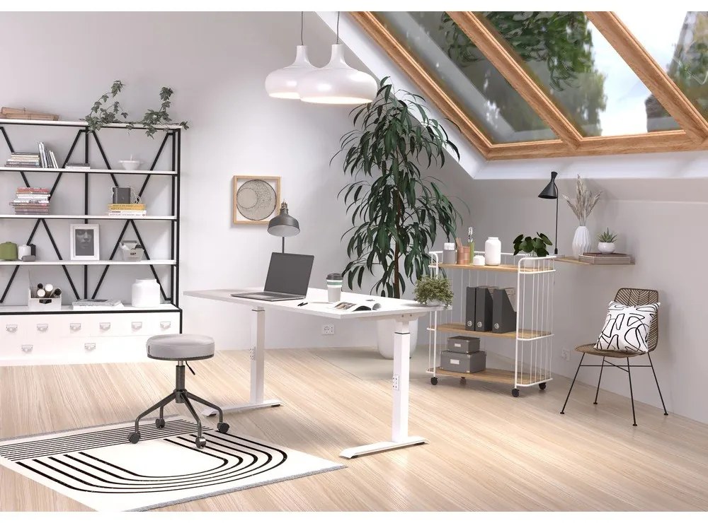 Pracovný stôl s nastaviteľnou výškou 80x120 cm Downey – Germania