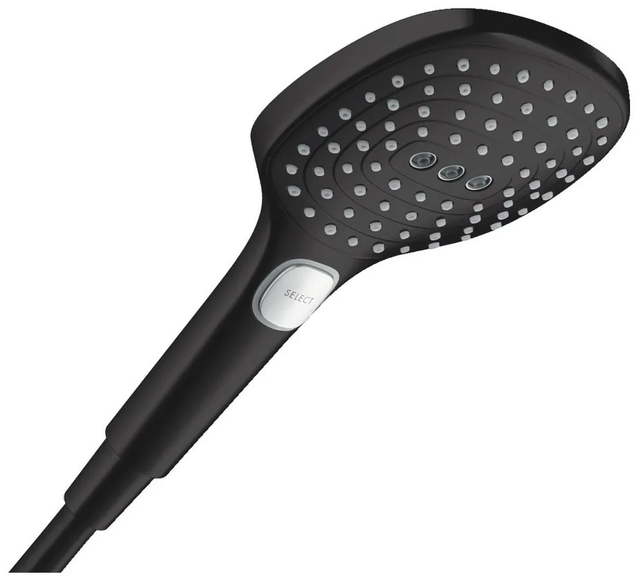 Hansgrohe Raindance Select E, ručná sprcha 120 3jet, matná čierna, HAN-26520670