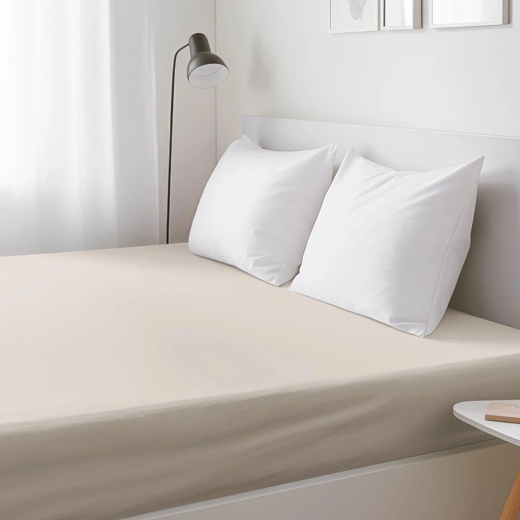 Goldea bavlnená napínacia plachta - latte 80 x 160 cm