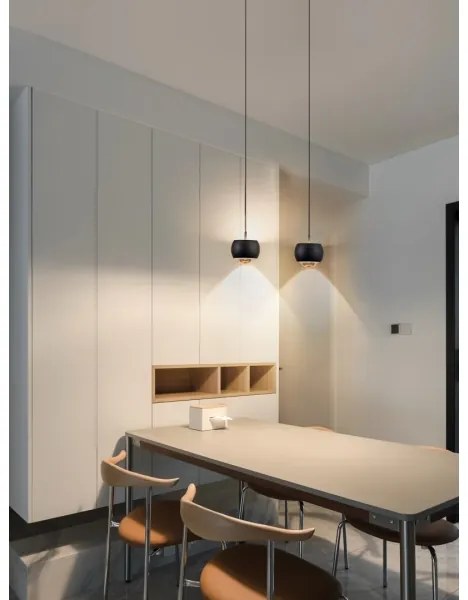 Immax NEO 07219L - LED Stmievateľný luster DORMINE 6W/230V matná čierna Tuya +DO