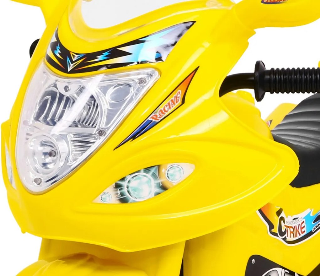 Ramiz Trojkolka BJX-088 elektrická motorka pre najmenších Žltá + zvuky + svetlá