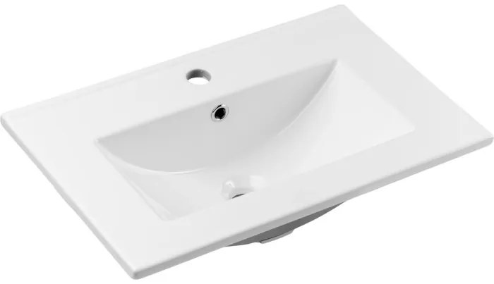 Závesná skrinka Línia Rákosovo Zelený Tanec so zápustným umývadlom 60 cm zelená/biela