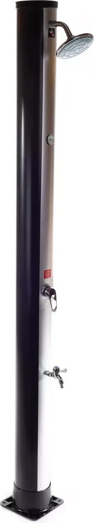 Solárna sprcha Hawaj 38 l čierno-strieborná