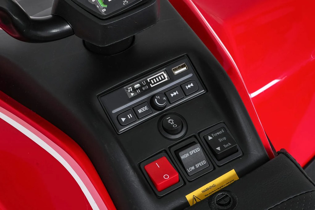 Ramiz Rýchle koleso Quad Vehicle Červená