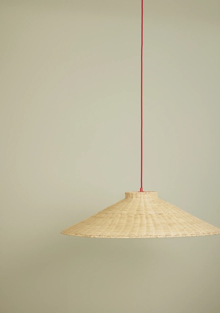 Závesná lampa Chand ratanová 21 x 80 cm