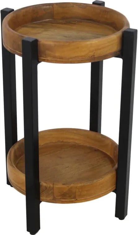 Odkladací stolík z mangového dreva HSM collection Ediash, Ø 35 cm