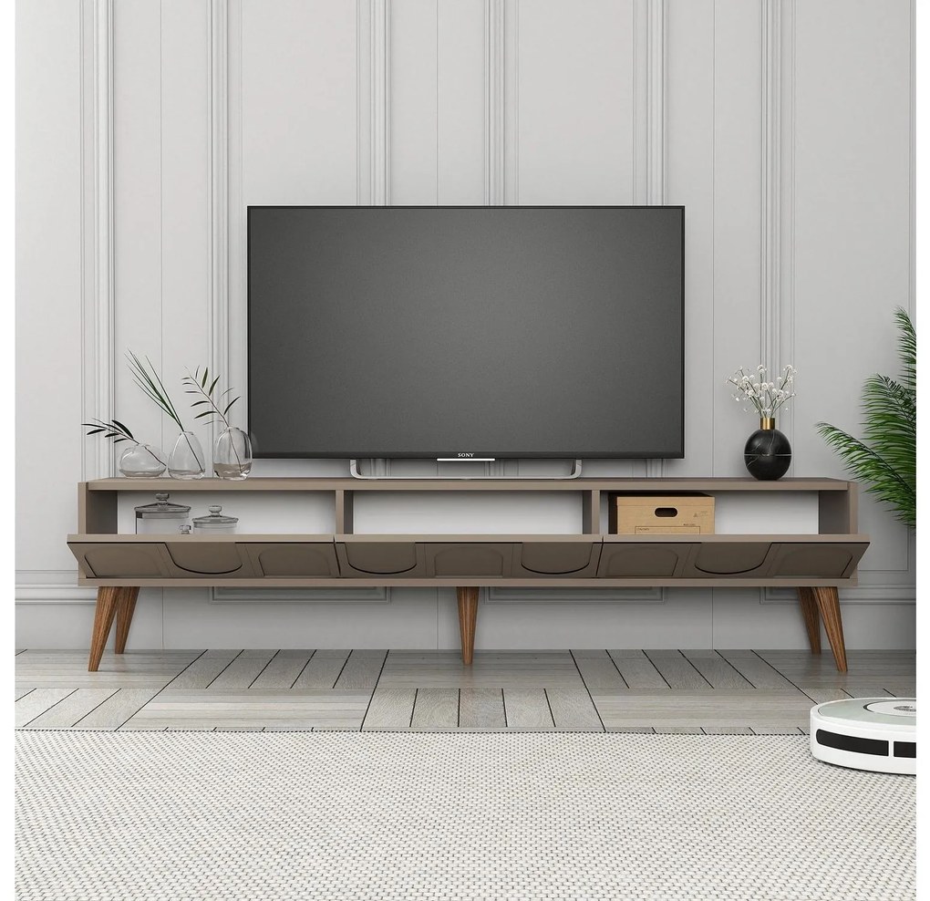 TV stolík/skrinka Bipemu 3 (orech + atlas). Akcia -20%. Vlastná spoľahlivá doprava až k Vám domov. 1095683