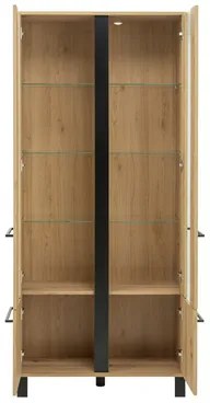 Nízka vitrína SOFIA, industriálny štýl