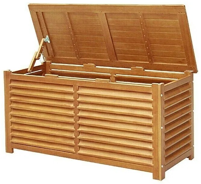 Sunfun Diana Záhradný box úložný, drevo z akácie, prírodné, 127 × 51 × 62 cm