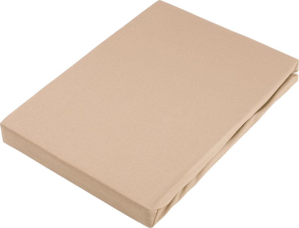 XXXLutz NAPÍNACIA PLACHTA NA BOXSPRIN, džersej, hnedá, 140/220 cm Novel - Obliečky & plachty - 004550010313