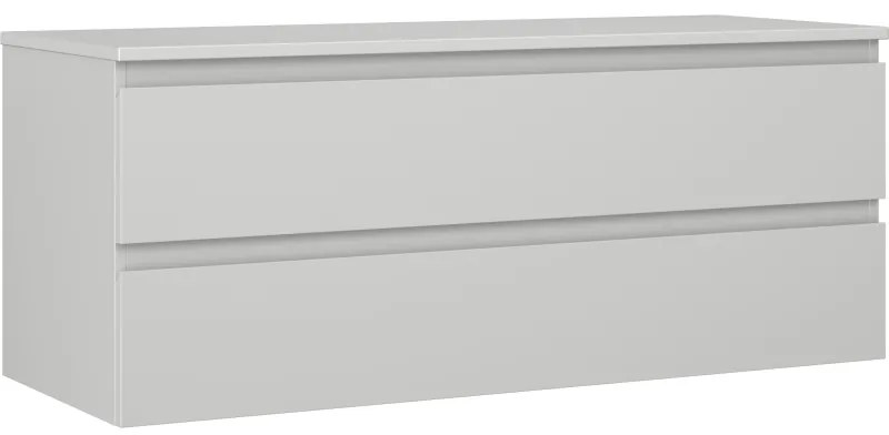 Mexen Orio, kúpeľňová skrinka 120 cm s hornou časťou, 2 zásuvky, šedá mantá, 91A10-12047-2-BFFC62