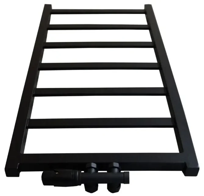 Regnis DEX, vykurovacie teleso 430x1780mm so stredovým pripojením 50mm, 680W, čierna matná, DEX180/40/D5/BLACK