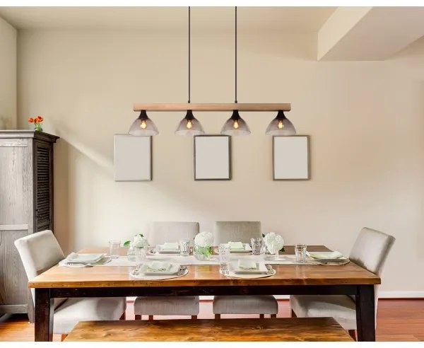 Globo 15544-4H - Luster na lanku LINDI 4xE14/15W/230V