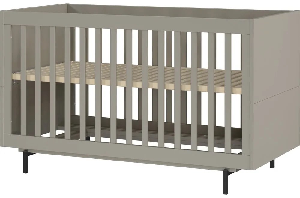 Sivá detská posteľ s roštom 70x140 cm Tomino – Germania