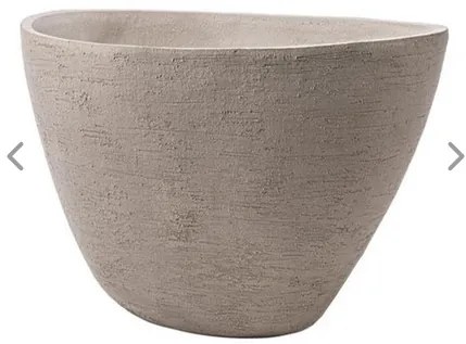 Kvetináč Vase in organic form nordic biely/béžový 66x29 cm