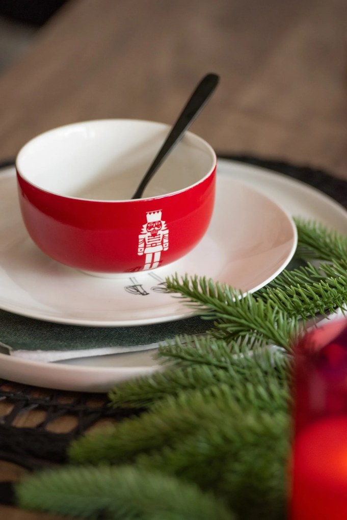 Darčeková sada 4 misiek s kovovým stojanom Nutcrackers – ∅ 11*6 cm / 300 ml