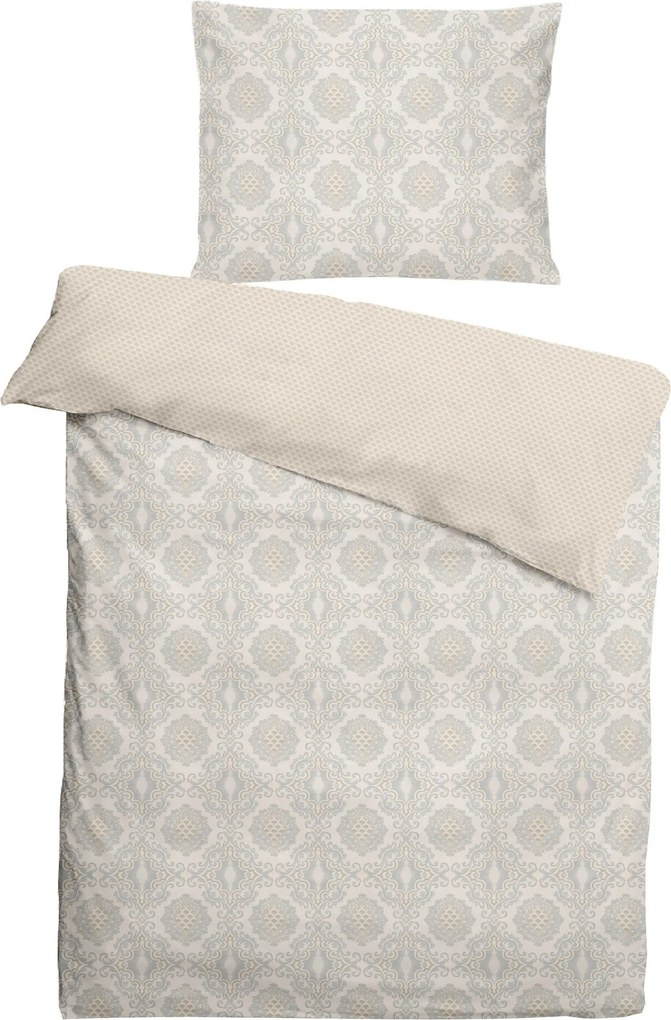 XXXLutz POSTEĽNÁ BIELIZEŇ, žakár, damask, perleťová, 140/200 cm Ralph Bauer - Obliečky & plachty - 003332006001